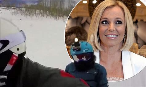 Britney Spears Gets Into The Christmas Spirit As She Rides A Snowmobile