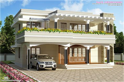 Modern Flat Roof Villa In 2900 Sqfeet Kerala Home Design And Floor Plans