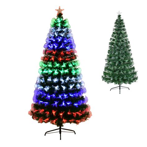 Giantex 4 Fiber Optic Tree LED Lights Pre Lit Artificial Christmas