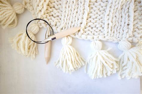 How To Make Wool Tassels For Your Chunky Knit Blanket A Step By Step