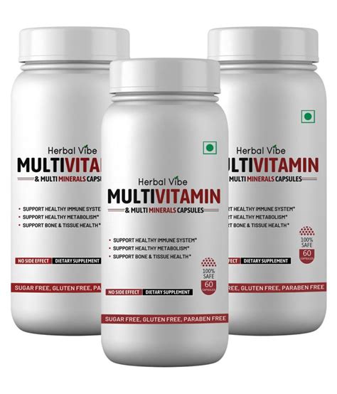 Herbal Vibe Multivitamin And Multiminerals Capsules For Immunity Booster