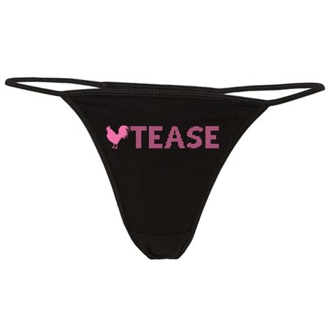 Cock Tease Thong Underwear Bikini Panties Cute Thong Cock Etsy