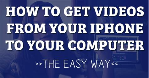 Choose the photos you want to backup to your computer and click export button. How To Get Videos From Your iPhone (or ANY phone!) Onto ...