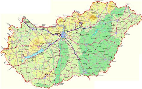 Példák műholdas térkép címeinek megadására: Online térképek: Magyarország domborzati térkép 2., Mecsek