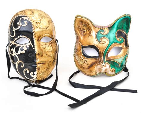 Duas máscaras veneziana Peças de artes Assinadas pelo