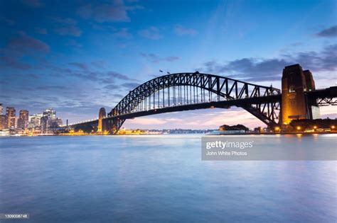 Capital City Of Sydney At Dusk New South Wales Australia High Res Stock