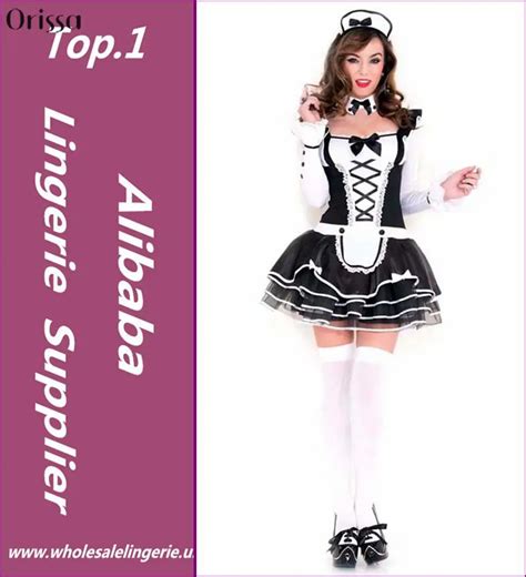 Women Sexy Late Nite French Maid Costume Servant Cosplay Sexy Women Dress Exotic Apparel Maid In