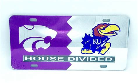 Kansas State Wildcats Kansas Jayhawks House Divided Mirror License