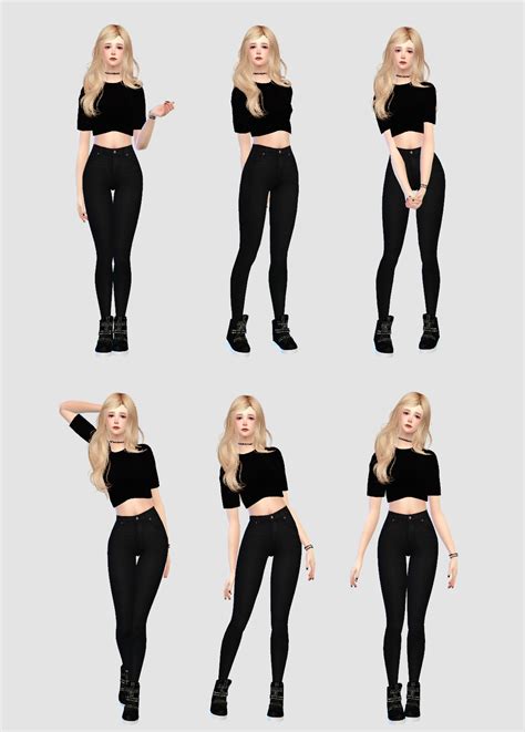 Poses 4 Total 2 Packages In A Zip Cas Active Hello Poses