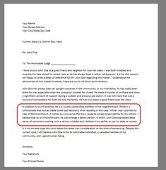 Check out this sample letter and helpful tips. Examples of a Character Reference Letter | Sample ...