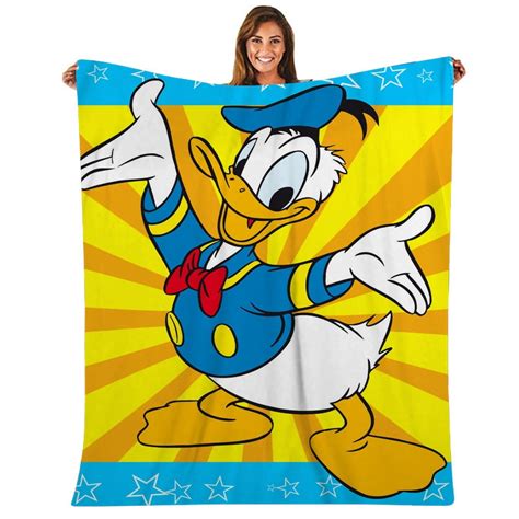 Donald Duck Print Throw Blanket Colorful Throw Blankets Lightweight