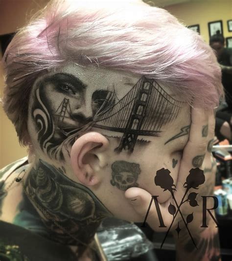Angel Rose Fergerstrom Head Tattoos Scalp Tattoo Face Tattoos