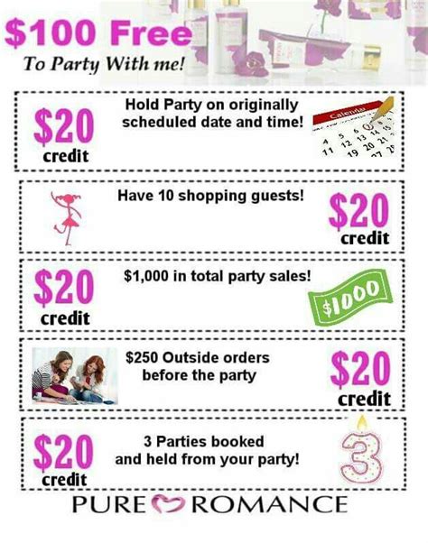 100 Free To Party With Me Pure Romance Pure Romance Party Pure Romance Consultant Business