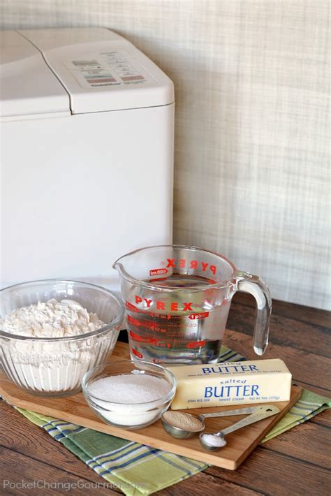 Combine the ingredients in a bowl like the recipe calls for. Bread Machine Pizza Dough Recipe | Pocket Change Gourmet