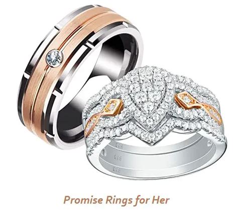 Cheap Promise Rings For Boyfriend And Girlfriend In Detailed