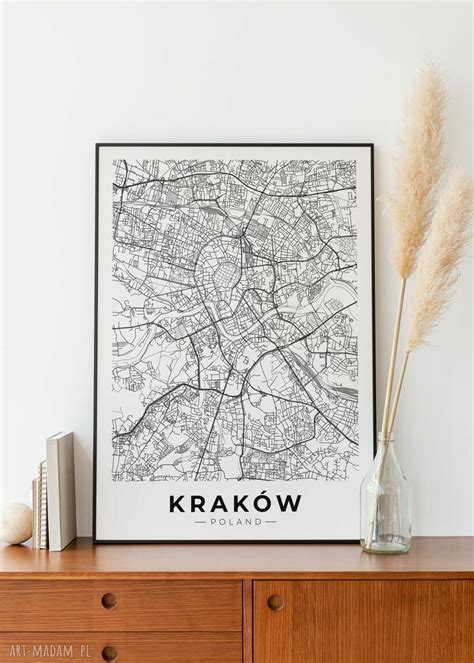 Plakat Mapa Krakowa Format X Cm Hogstudio Art Madam Pl