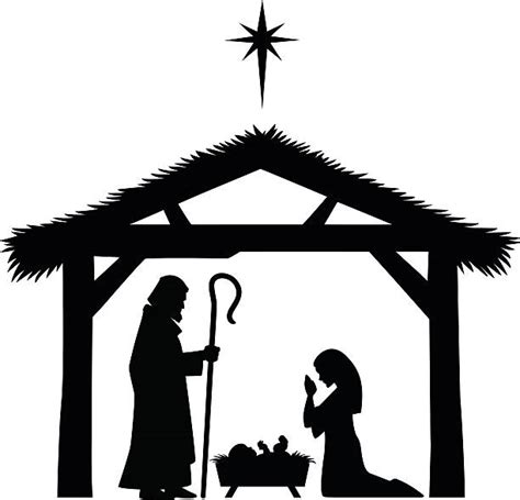 Nativity Silhouette Illustrations Royalty Free Vector Graphics And Clip