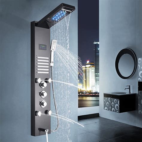Buy Yagatap Shower Panel System Led Rainfall Waterfall Shower Head Rain Massage System With Body