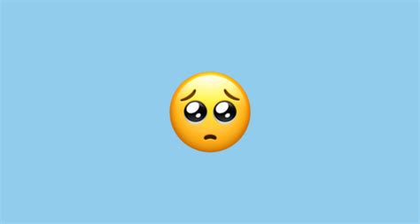 🥺 Pleading Face Emoji On Apple Ios 142