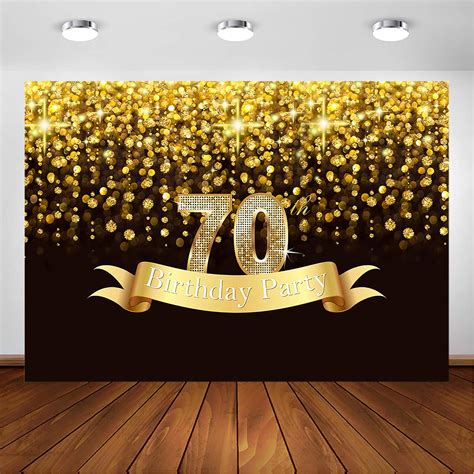 Buy Comophoto 7x5ft Happy 70th Birthday Party Photography Backdrop