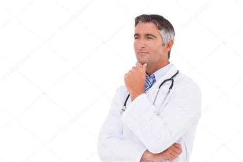 Doctor Thinking With Hand On Chin — Stock Photo © Wavebreakmedia 69013841