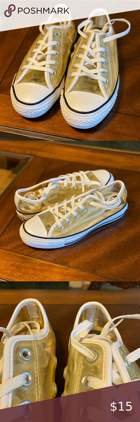 Clear Converse Allstar Sneaker Size 6 Clear Converse Sneakers Converse