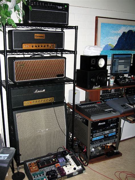 Amp Collection Guitar Studio Home Studio Setup Recording Studio Home
