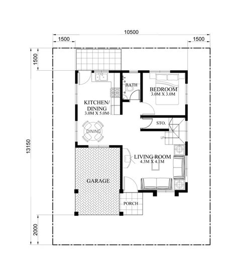 Looking for a floor plan inspiration for a two bedroom apartment? PHP-2015021, Two Storey House Plan with Balcony - Pinoy ...