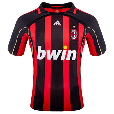 Ac milan 0 1 barcelona ucl 2005 2006. 2006-07 AC Milan Home Retro Soccer Jersey