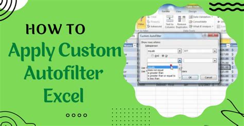 How To Apply Custom Autofilter Excel Things To Consider While Applying An Autofilter Earn