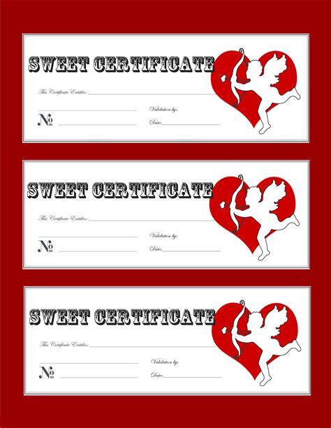 Free Printable Valentine Coupon Templates
