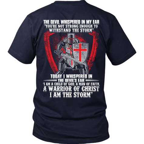 Warrior Of Christ Shirt Christianstyle