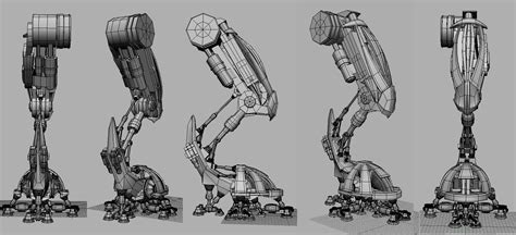 Designing Building And Rigging A Mech Polycount Forum Robot