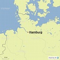 StepMap - Hamburg - Landkarte für Deutschland