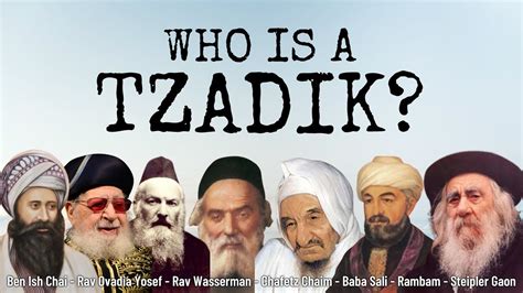 Who Is A Tzadik YouTube