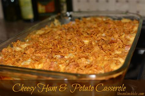 Reduce heat and add cheese and mayo; Cheesy Ham & Potato Casserole | Chicke recipes, Potato ...
