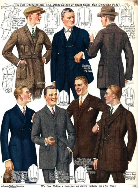 1920s men s fashion what did men wear in the 1920s