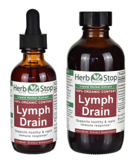 Lymph Drain Extract Natural Support For Lymphatic Health Herb Stop