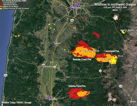 Strong Winds Spread Numerous Wildfires In Oregon And Washington Wildfire Today