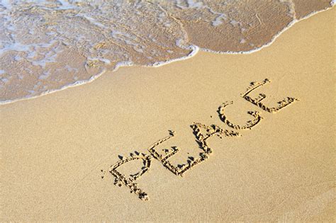 Word Peace In Sand Free Stock Photo Public Domain Pictures