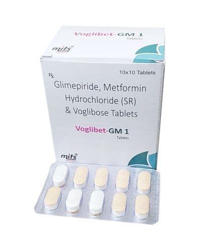 Glimepiride 1 Mg Voglibose 0 2 Mg Metformin 500 Mg At Best Price In