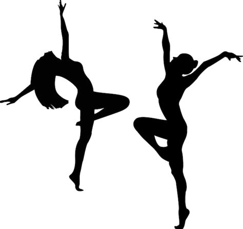 Premium Vector Ballet Dancer Silhouette