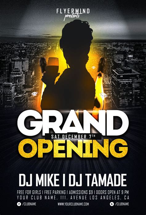 20 Grand Opening Flyer Templates Free Demplates