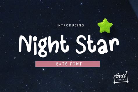 Night Star Font 144697 Regular Font Bundles
