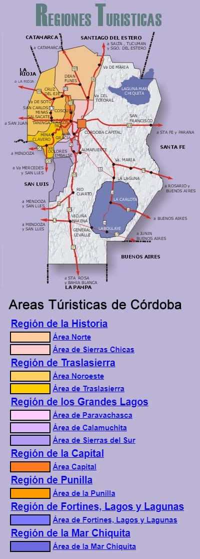 Geografia Argentina Las Provincias Argentinas Turismo En La