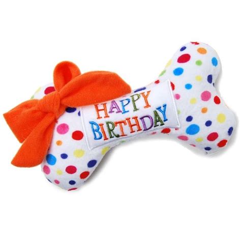 A Dog Bone With A Happy Birthday Message On It