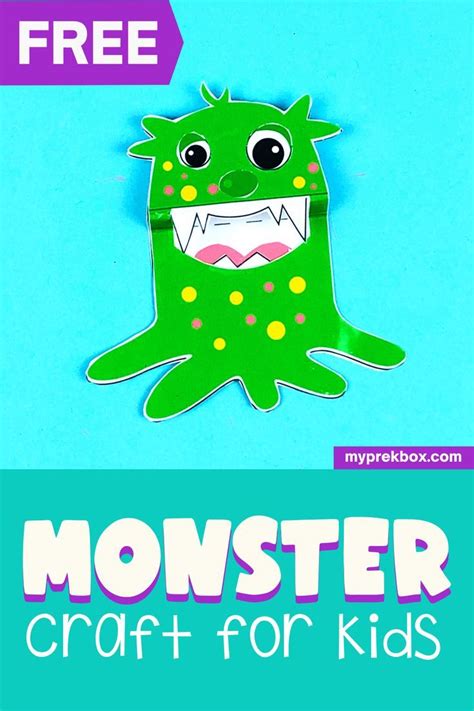 Free Monster Printable Movable Craft Kids Imaginative Play Idea My