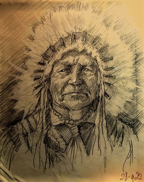 My Native American Indian Drawing With Graphite Pencil In 2022 Indian