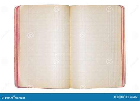 Open Vintage Notebook Stock Image Image Of Education 83083219