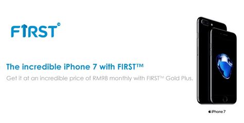 Iphone 7 and iphone 7 plus now available in malaysia via celcom axiata. Sign up Celcom FIRST Gold Plus and get iPhone 7 for RM2058 ...